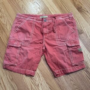 True Religion Coral Cargo Shorts